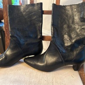 Iro Black Leather Boots